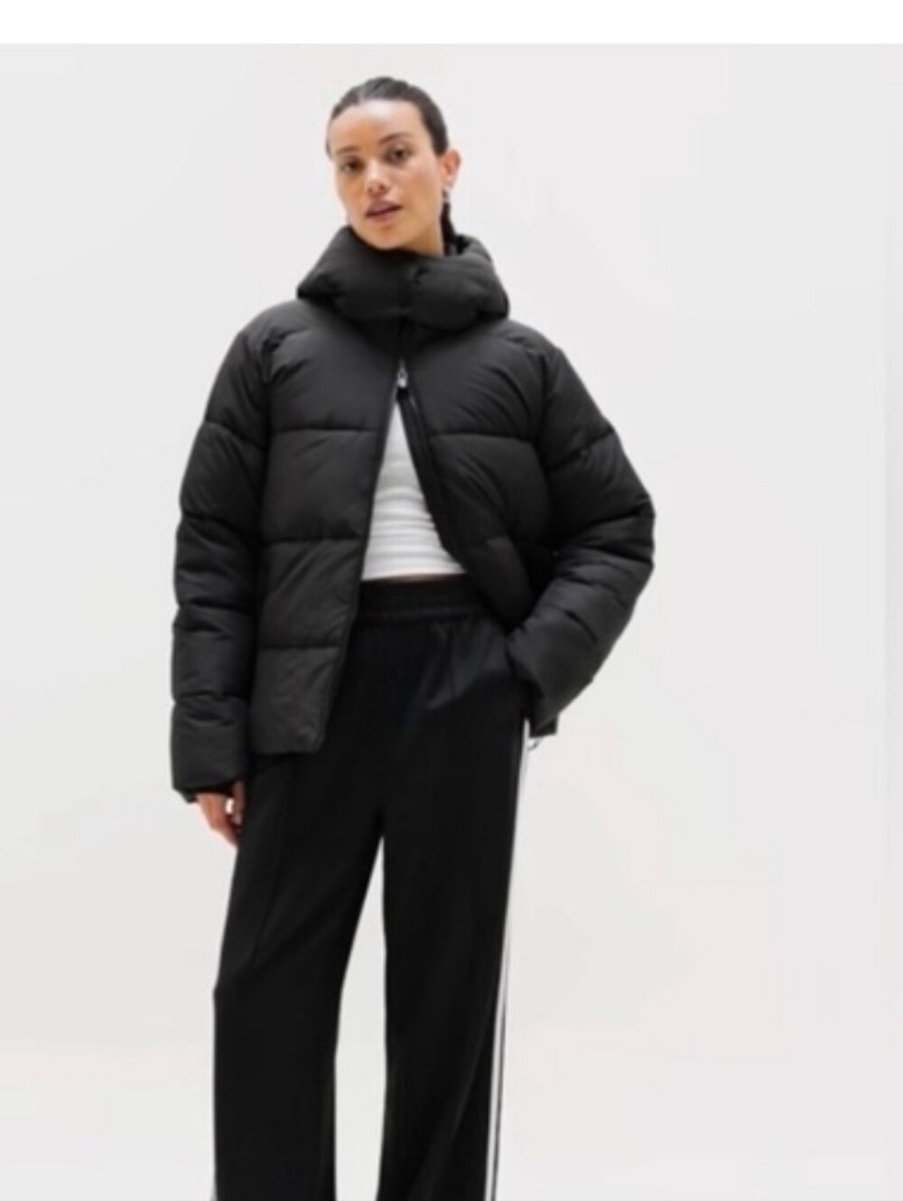 ATHLETA The Stratus Puffer Jacket  warm, Black  puffer 3X NWOT